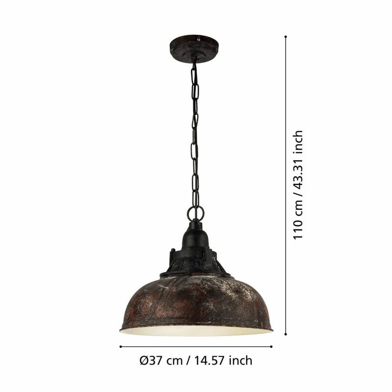 Taklampe Grantham - 37 cm - Belysning - Innendørsbelysning & Lamper - Vinduslampe