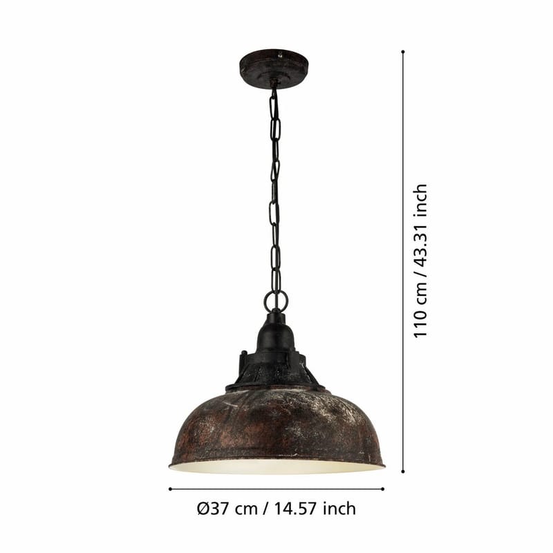 Taklampe Grantham - 37 cm - Belysning - Innendørsbelysning & Lamper - Vinduslampe