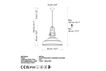 Taklampe Håndverk Grønn - Grønn - Belysning - Innendørsbelysning & Lamper - Vinduslampe