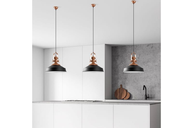 Taklampe Håndverk Svart - Svart - Belysning - Innendørsbelysning & Lamper - Vinduslampe