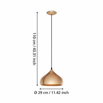 Taklampe Hapton - 29 cm - Belysning - Innendørsbelysning & Lamper - Vinduslampe