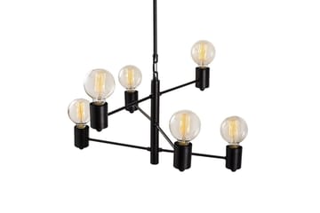 Taklampe Hexaia Opp Svart - Svart - Belysning - Innendørsbelysning & Lamper - Vinduslampe