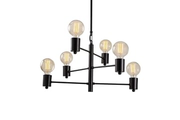 Taklampe Hexaia Opp Svart - Svart - Belysning - Innendørsbelysning & Lamper - Vinduslampe