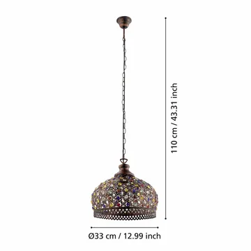 Taklampe Jadida - 33 cm - Belysning - Innendørsbelysning & Lamper - Vinduslampe