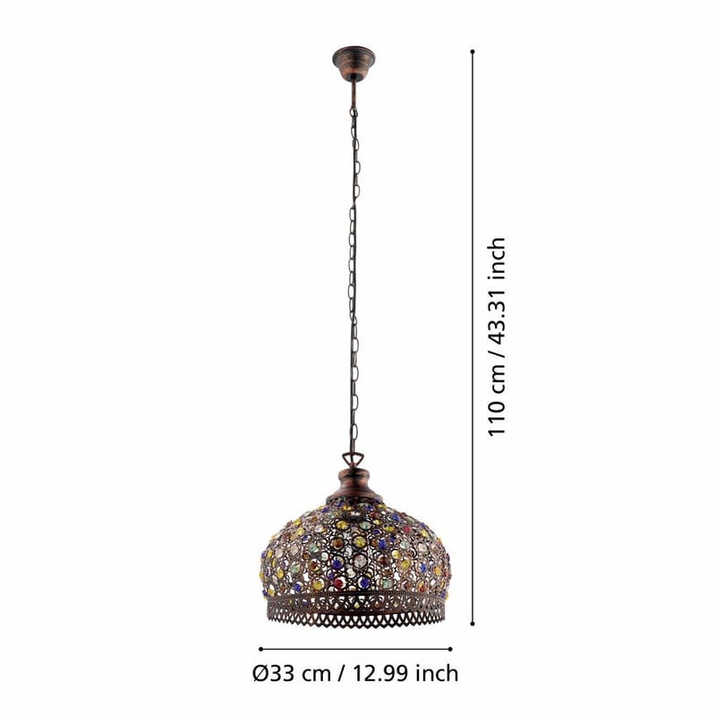 Taklampe Jadida - 33 cm - Belysning - Innendørsbelysning & Lamper - Vinduslampe