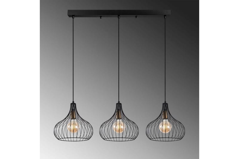 Taklampe Kiron Svart / Gammeldags Tre - Svart - Belysning - Innendørsbelysning & Lamper - Vinduslampe