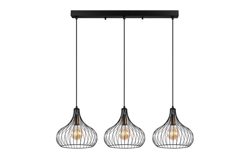 Taklampe Kiron Svart / Gammeldags Tre - Svart - Belysning - Innendørsbelysning & Lamper - Vinduslampe