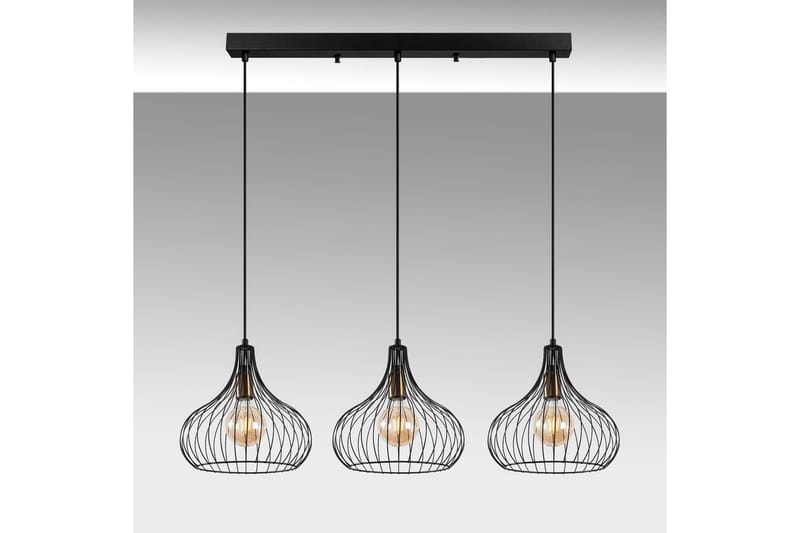 Taklampe Kiron Svart / Gammeldags Tre - Svart - Belysning - Innendørsbelysning & Lamper - Vinduslampe