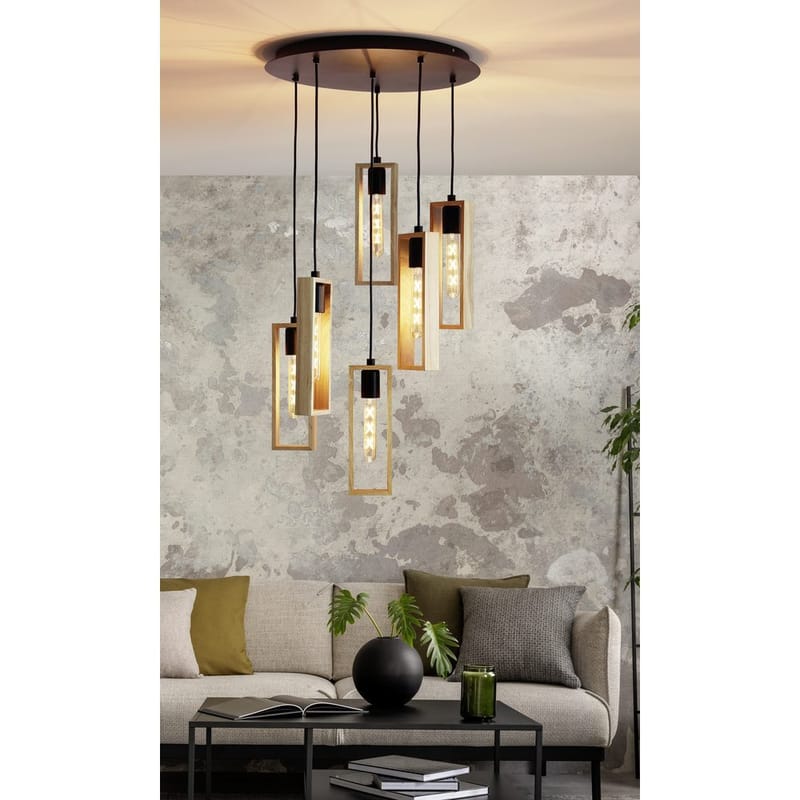 Taklampe Littleton med 6 lamper - 50 cm - Belysning - Innendørsbelysning & Lamper - Vinduslampe