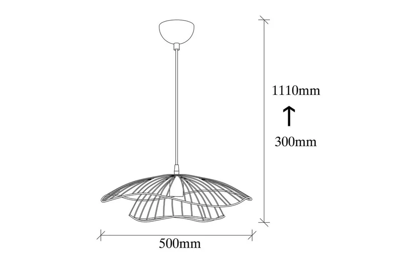 Taklampe Majrula Blomst Gull - Gull - Belysning - Innendørsbelysning & Lamper - Vinduslampe