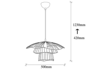 Taklampe Majrula Blomst Svart - Svart - Belysning - Innendørsbelysning & Lamper - Vinduslampe