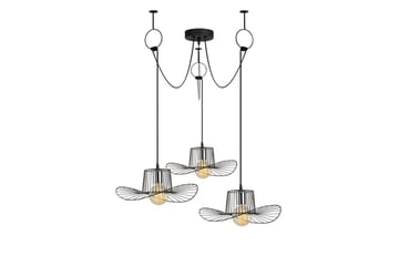 Taklampe Majrula Svart Tre Stikkontakt - Tre Stikkontakt - Belysning - Innendørsbelysning & Lamper - Vinduslampe