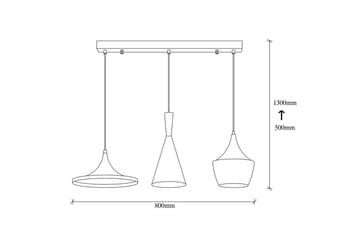 Taklampe Mangol Sett Svart / Gull - Gull/Svart - Belysning - Innendørsbelysning & Lamper - Vinduslampe
