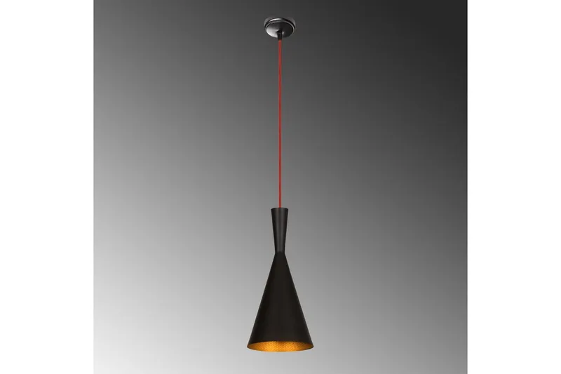 Taklampe Mangol Svart / Rød Diameter: 19 cm - Mørkerød/Svart - Belysning - Innendørsbelysning & Lamper - Vinduslampe