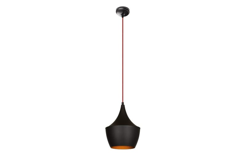 Taklampe Mangol Svart / Rød Diameter: 23 cm, Mørkerød/Svart