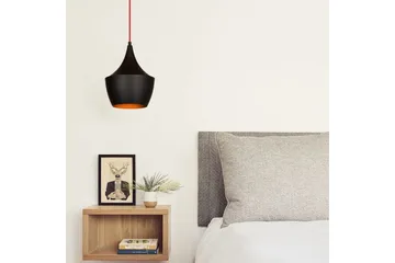 Taklampe Mangol Svart / Rød Diameter: 23 cm - Mørkerød/Svart - Belysning - Innendørsbelysning & Lamper - Vinduslampe