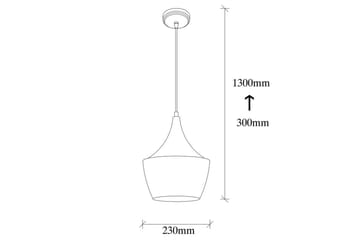 Taklampe Mangol Svart / Rød Diameter: 23 cm - Mørkerød/Svart - Belysning - Innendørsbelysning & Lamper - Vinduslampe