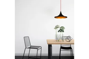 Taklampe Mangol Svart / Rød Diameter: 35 cm - Mørkerød/Svart - Belysning - Innendørsbelysning & Lamper - Vinduslampe