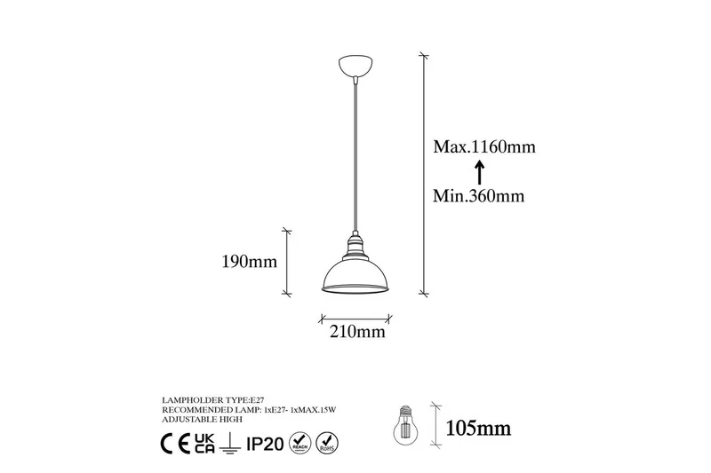 Taklampe Masatsune Vintage - Vintage - Belysning - Innendørsbelysning & Lamper - Vinduslampe