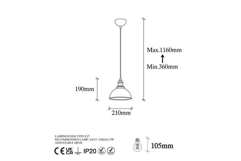 Taklampe Masatsune Vintage - Vintage - Belysning - Innendørsbelysning & Lamper - Vinduslampe