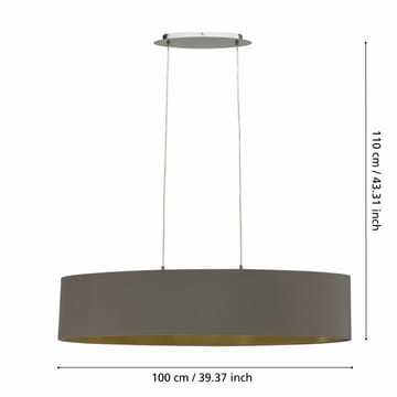 Taklampe Maserlo med 2 lamper - 25 cm - Belysning - Innendørsbelysning & Lamper - Vinduslampe