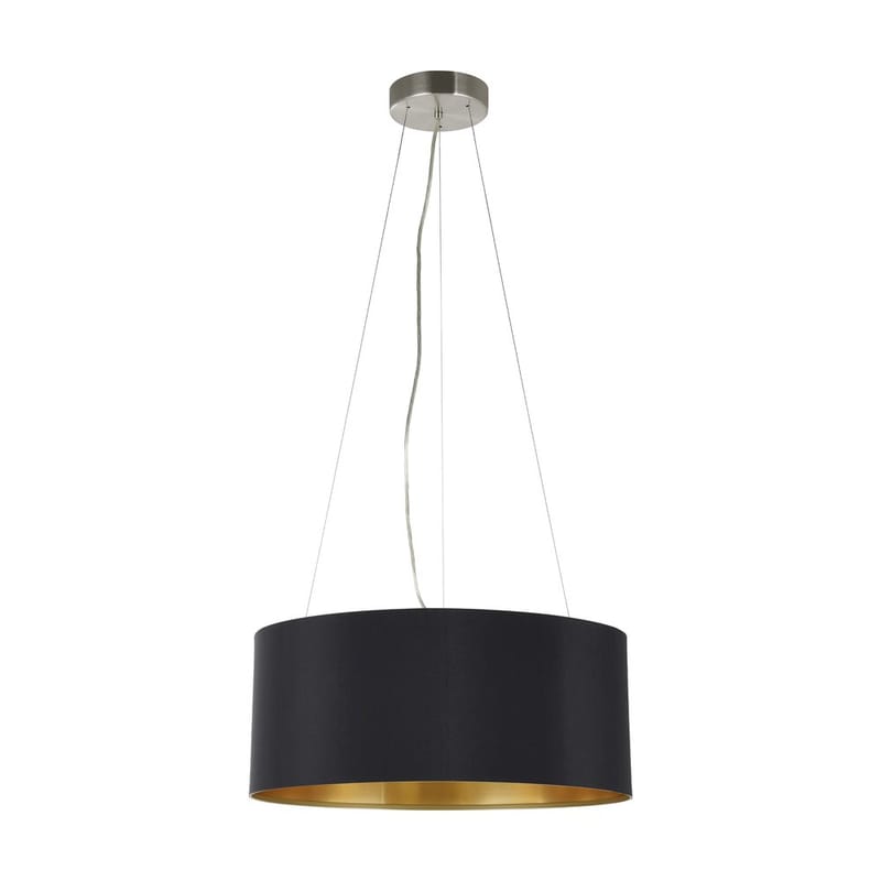 Taklampe Maserlo med 3 lamper - Matt nikkel/svart - Belysning - Innendørsbelysning & Lamper - Vinduslampe