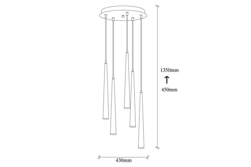 Taklampe Matsuchi svart Syv Stikkontakter - Syv Stikkontakter - Belysning - Innendørsbelysning & Lamper - Vinduslampe
