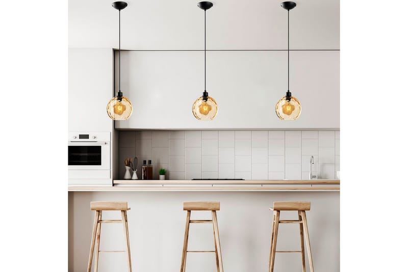 Taklampe Mayur Gul / Svart - Gul / Svart - Belysning - Innendørsbelysning & Lamper - Vinduslampe