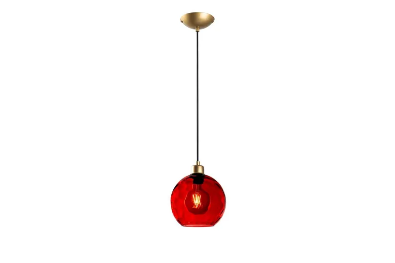 Taklampe Mayur Rød / Gull, Rød / Gull