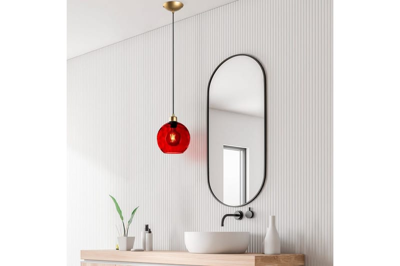Taklampe Mayur Rød / Gull - Rød / Gull - Belysning - Innendørsbelysning & Lamper - Vinduslampe