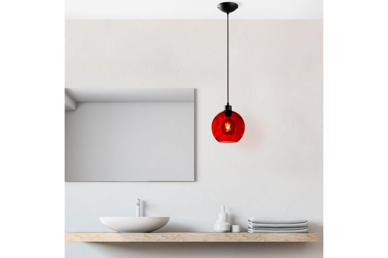 Taklampe Mayur Rød / Svart - Rød / Svart - Belysning - Innendørsbelysning & Lamper - Vinduslampe