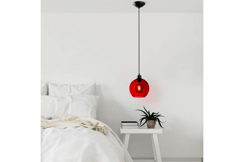 Taklampe Mayur Rød / Svart - Rød / Svart - Belysning - Innendørsbelysning & Lamper - Vinduslampe