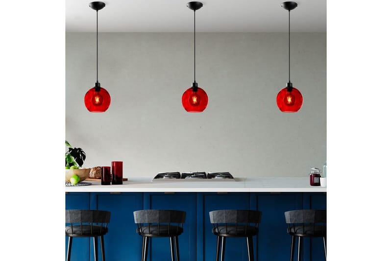 Taklampe Mayur Rød / Svart - Rød / Svart - Belysning - Innendørsbelysning & Lamper - Vinduslampe