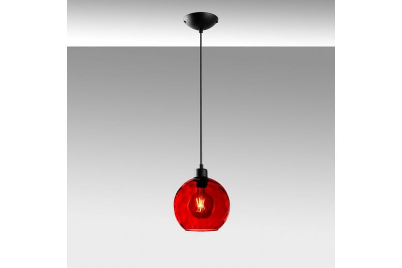 Taklampe Mayur Rød / Svart - Rød / Svart - Belysning - Innendørsbelysning & Lamper - Vinduslampe
