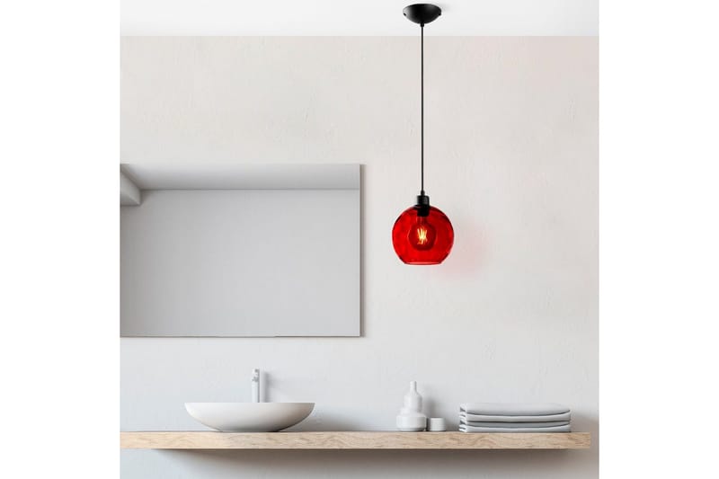 Taklampe Mayur Rød / Svart - Rød / Svart - Belysning - Innendørsbelysning & Lamper - Vinduslampe
