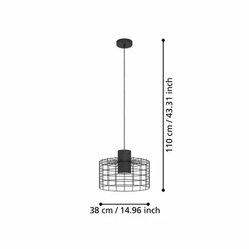 Taklampe Milligan - 380 mm - Belysning - Innendørsbelysning & Lamper - Vinduslampe