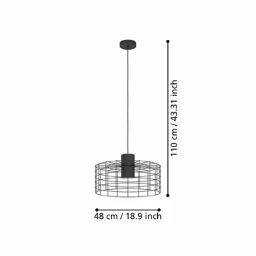 Taklampe Milligan - 480 mm - Belysning - Innendørsbelysning & Lamper - Vinduslampe