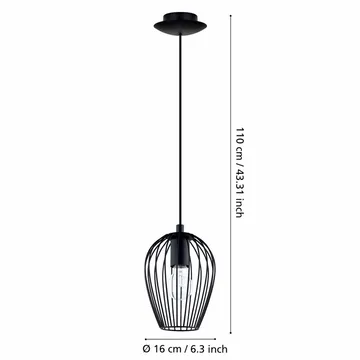 Taklampe Newtown - 160 mm - Belysning - Innendørsbelysning & Lamper - Vinduslampe