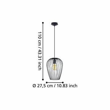 Taklampe Newtown - 275 mm - Belysning - Innendørsbelysning & Lamper - Vinduslampe