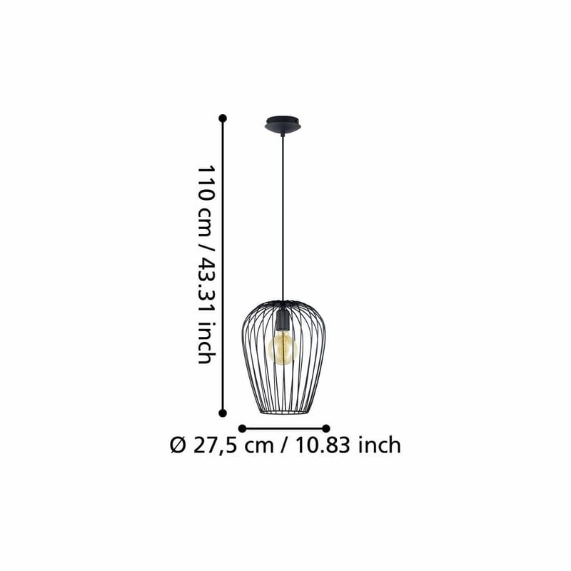 Taklampe Newtown - 275 mm - Belysning - Innendørsbelysning & Lamper - Vinduslampe