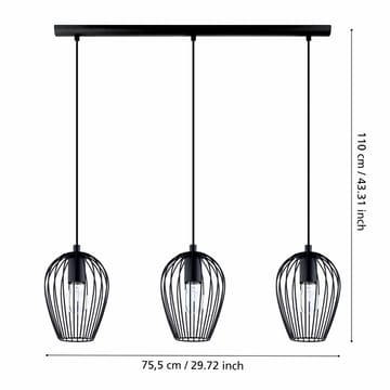 Taklampe Newtown med 3 Lamper - 16 cm - Belysning - Innendørsbelysning & Lamper - Vinduslampe