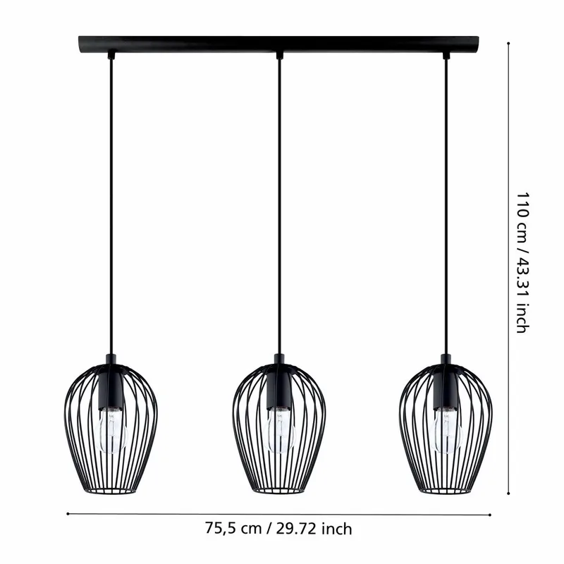 Taklampe Newtown med 3 Lamper - 16 cm - Belysning - Innendørsbelysning & Lamper - Vinduslampe