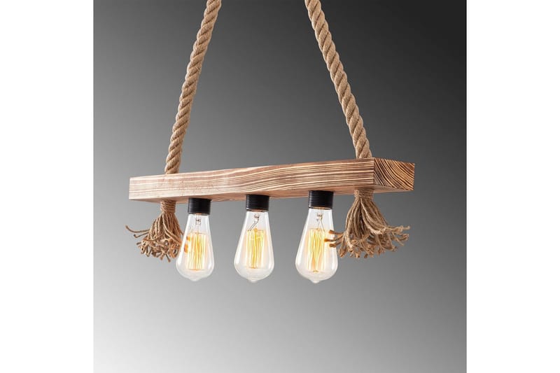 Taklampe Nira Tre (60 x 9 cm) - Lysfarget tre - Belysning - Innendørsbelysning & Lamper - Vinduslampe