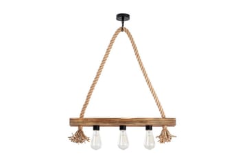 Taklampe Nira Tre (60 x 9 cm) - Lysfarget tre - Belysning - Innendørsbelysning & Lamper - Vinduslampe