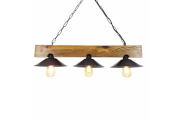 Taklampe Noveth Valnøtt / Svart - Svart/Mørkebrun - Belysning - Innendørsbelysning & Lamper - Vinduslampe