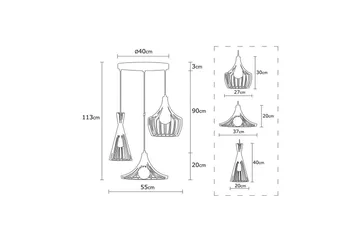 Taklampe Ralden Kobber - Gull - Belysning - Innendørsbelysning & Lamper - Vinduslampe