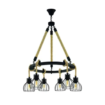 Taklampe Rampside Rund med 6 Lamper - 76 cm - Belysning - Innendørsbelysning & Lamper - Vinduslampe