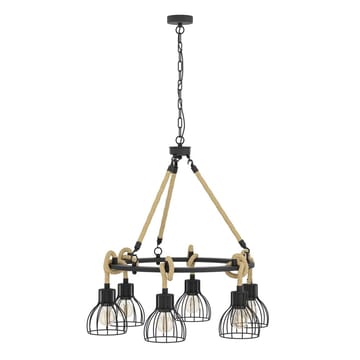 Taklampe Rampside Rund med 6 Lamper - 76 cm - Belysning - Innendørsbelysning & Lamper - Vinduslampe