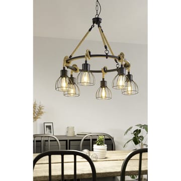 Taklampe Rampside Rund med 6 Lamper - 76 cm - Belysning - Innendørsbelysning & Lamper - Vinduslampe