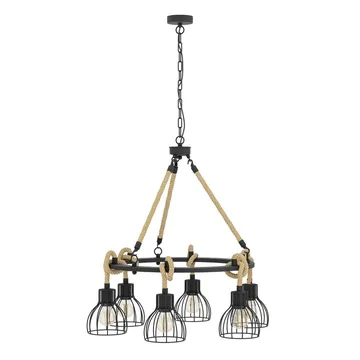 Taklampe Rampside Rund med 6 Lamper - 76 cm - Belysning - Innendørsbelysning & Lamper - Vinduslampe
